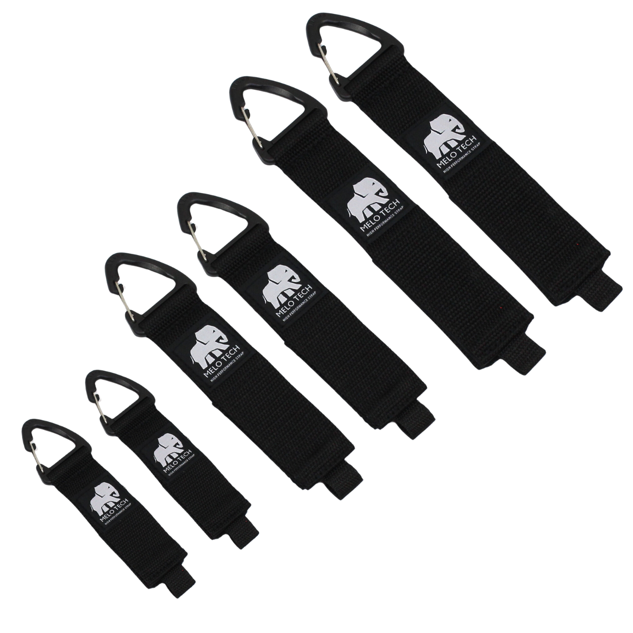 MELO Tech Klett-Kabelgurt mit Karabinerhaken Multi-Bundle